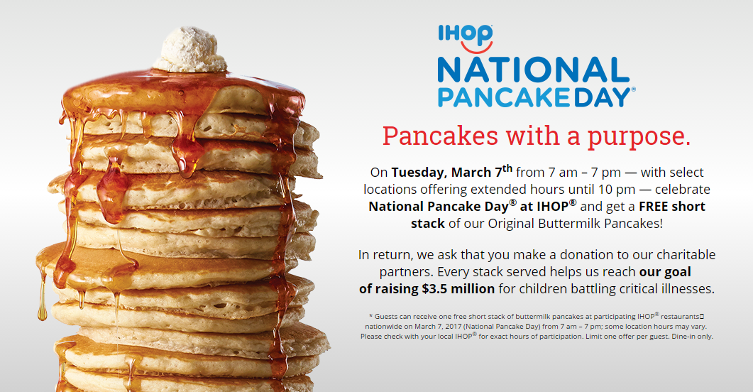 IHOP's National Pancake Day - The Finance Genie